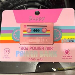 Poppy Pink Power Bank - 5000 mAh